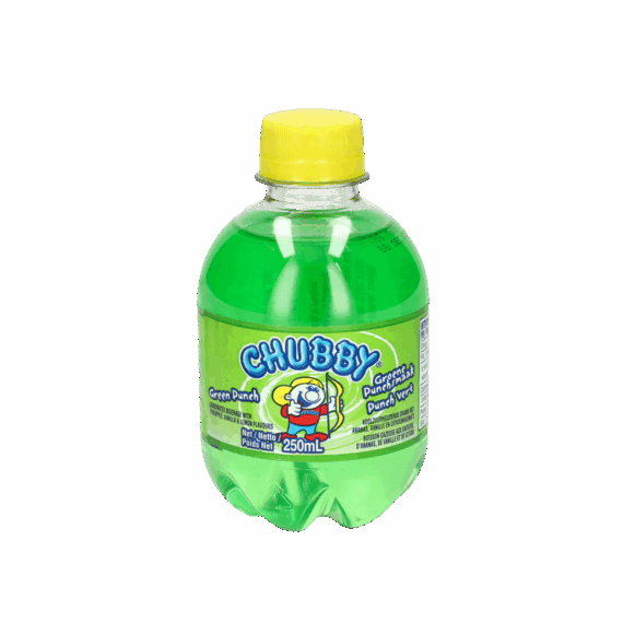 Chubby Green Punch 12x250ML.