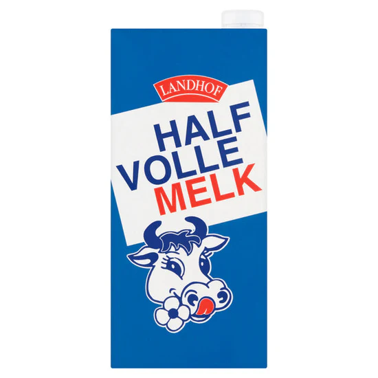 Landhof Half Volle Melk 12x1liter
