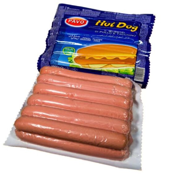 Pavo Hot Dog Halal 1000gr