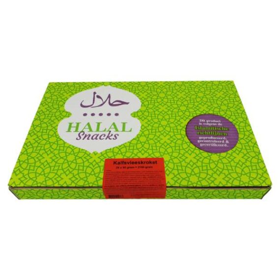 Homeko Kalfsvleeskroket Halal 24x90g