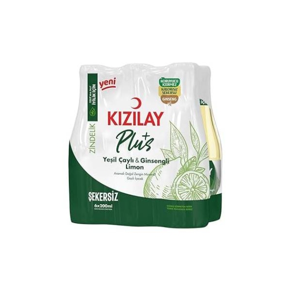 Kizilay Plus Yesilcay&Ginseng 24x200ml