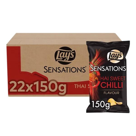Lays Sensations Thai Sweet Chili 22 x 150 gram