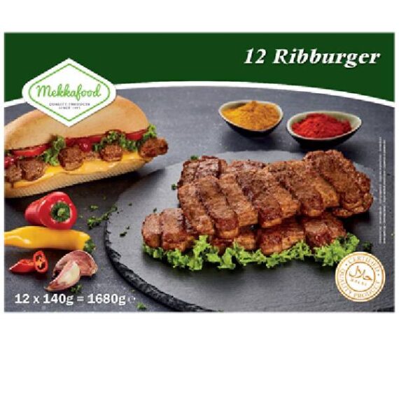 Mekkafood Ribburger 12x140g